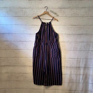 Universal Thread Red White Blue Stripe Plus Jumpsuit Romper XXL